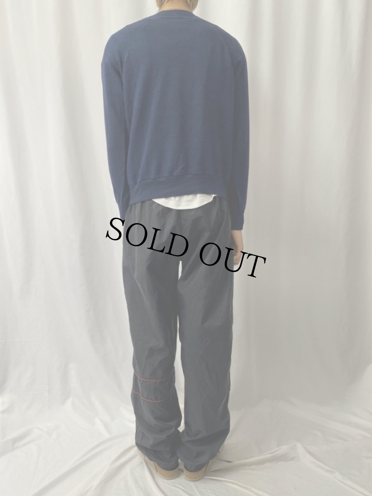 画像4: 70〜80's USA製 "JAMES WEBB YOUNG SEMINAR" プリントラグランスウェット L (4)