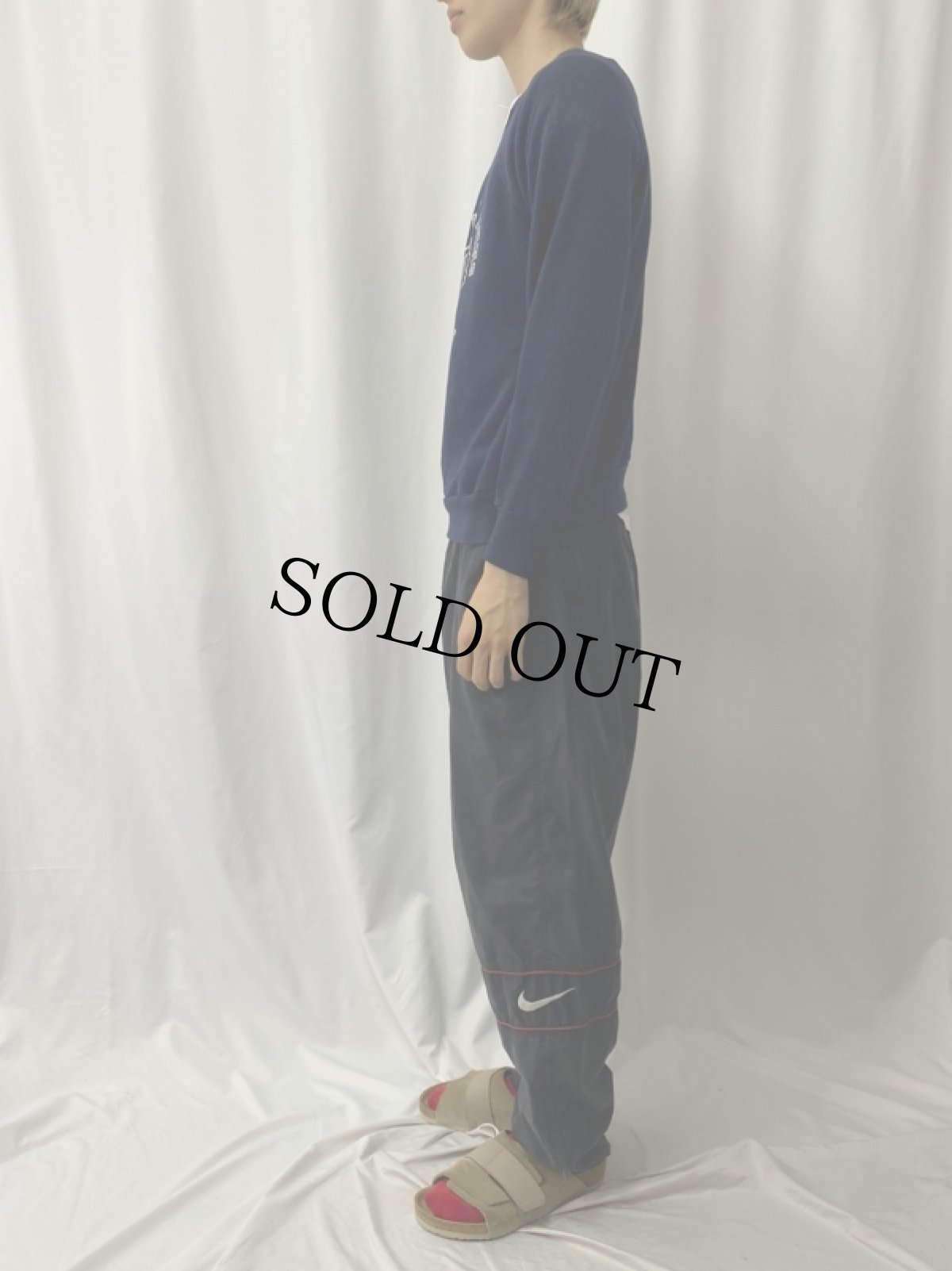 画像3: 70〜80's USA製 "JAMES WEBB YOUNG SEMINAR" プリントラグランスウェット L (3)