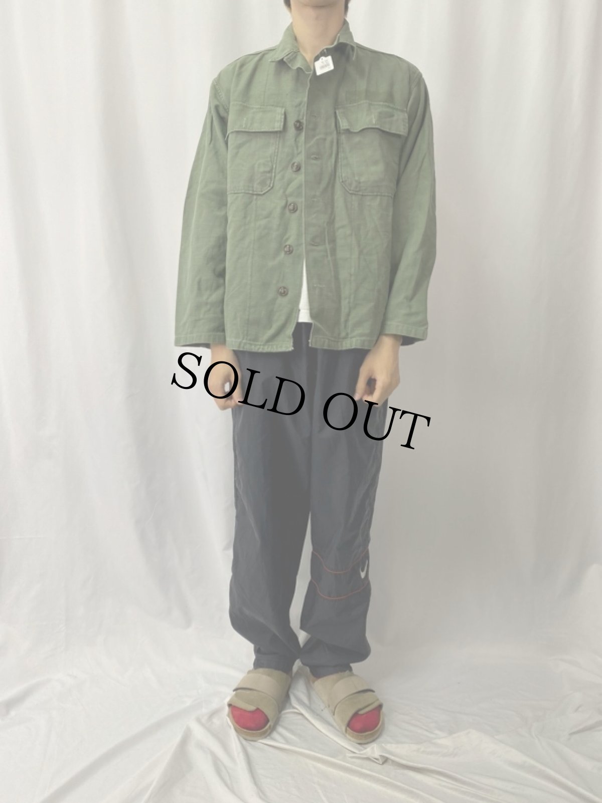 画像2: 50's U.S.ARMY ユーティリティシャツ 1st初期 (2)