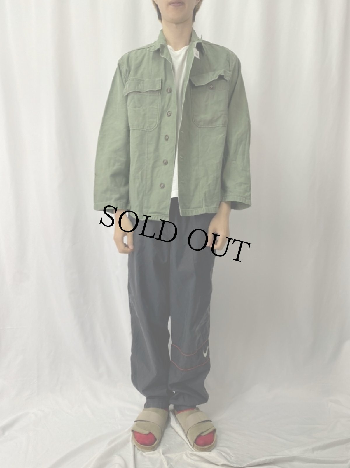 画像2: 50's U.S.ARMY ユーティリティシャツ 1st初期 (2)