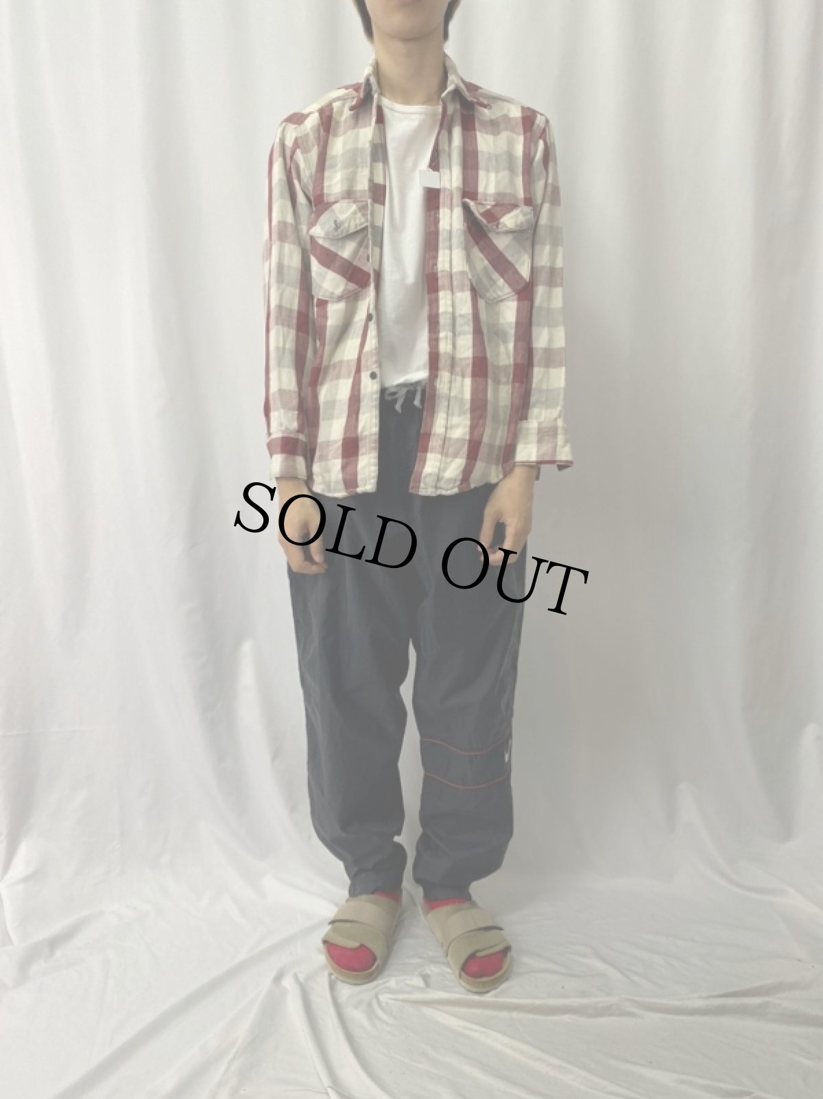 画像2: ブロックチェック柄 ヘビーネルシャツ (2)