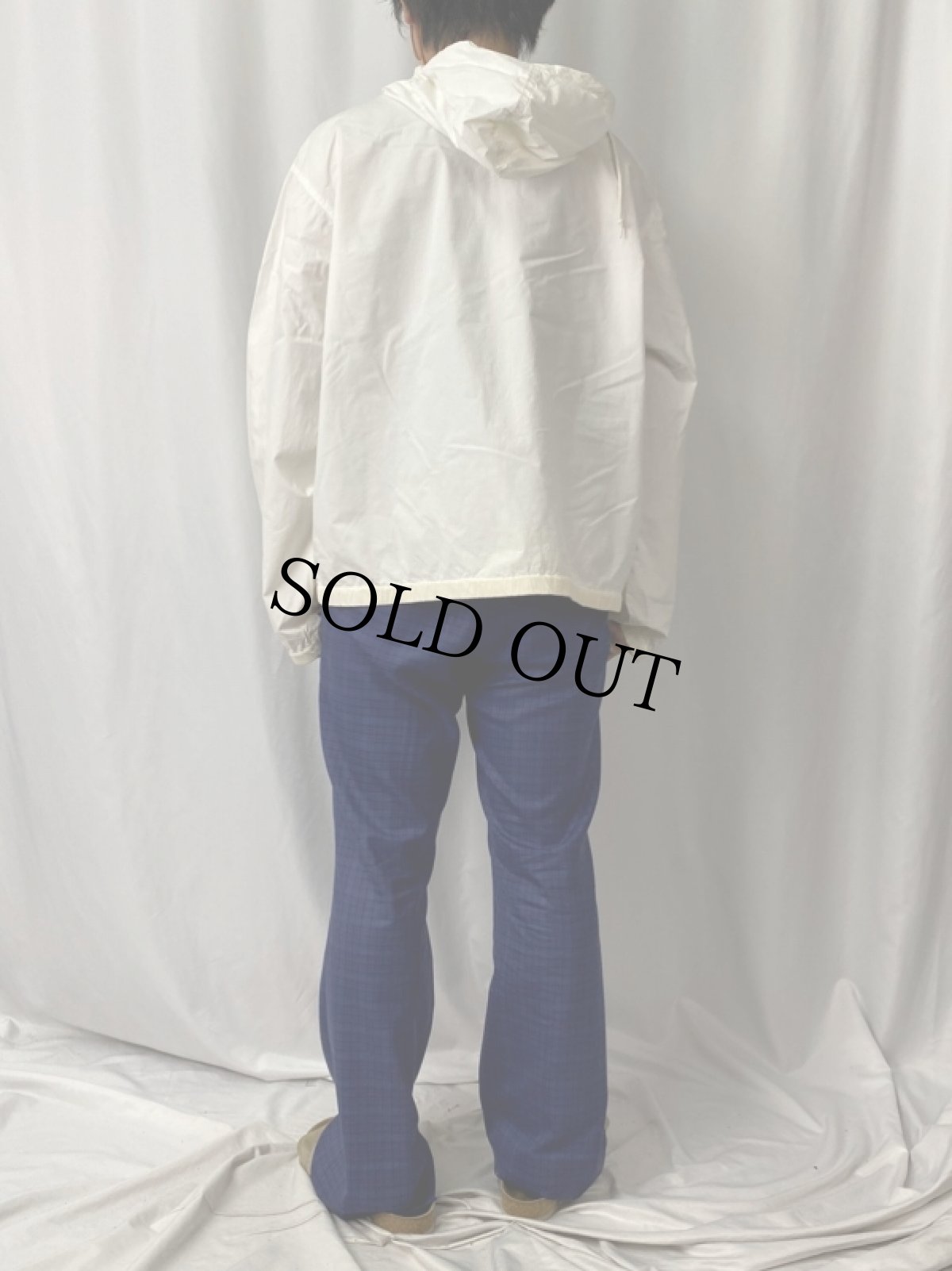 画像4: 90's POLO Ralph Lauren ロゴ刺繍 コットンアノラックパーカー M (4)