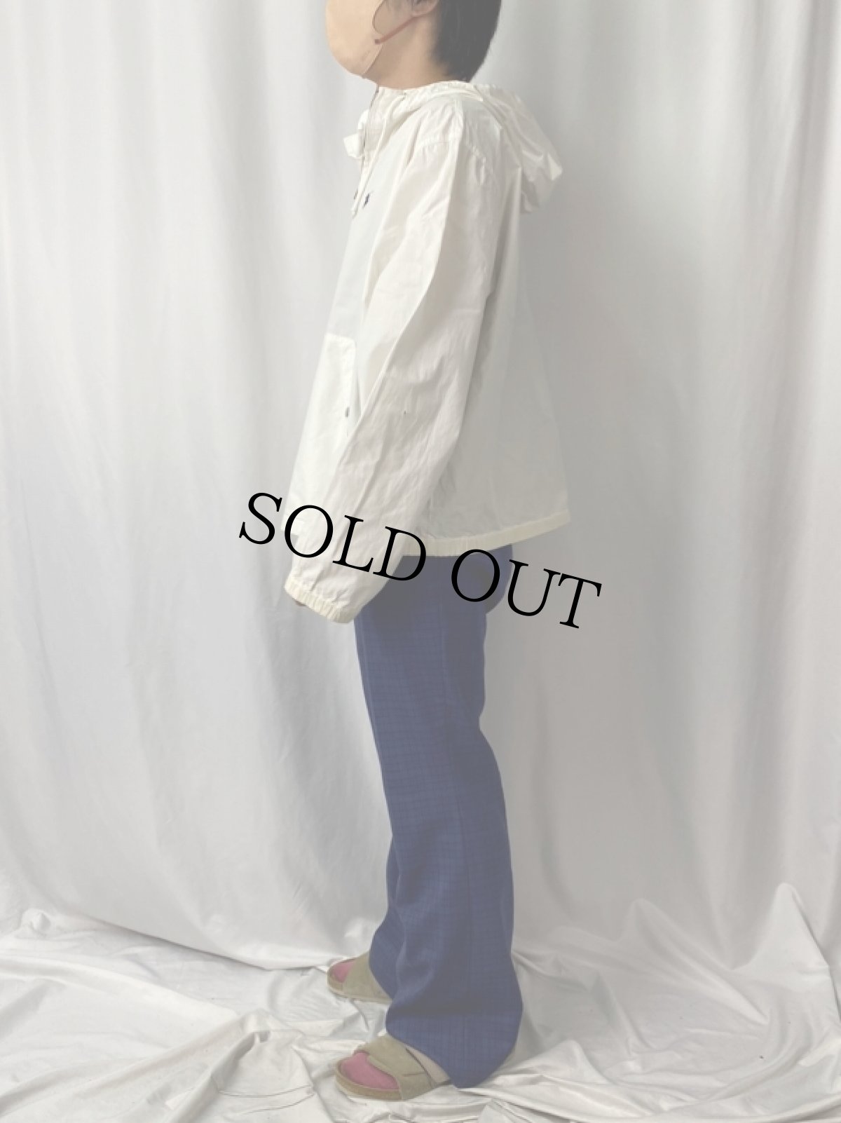 画像3: 90's POLO Ralph Lauren ロゴ刺繍 コットンアノラックパーカー M (3)