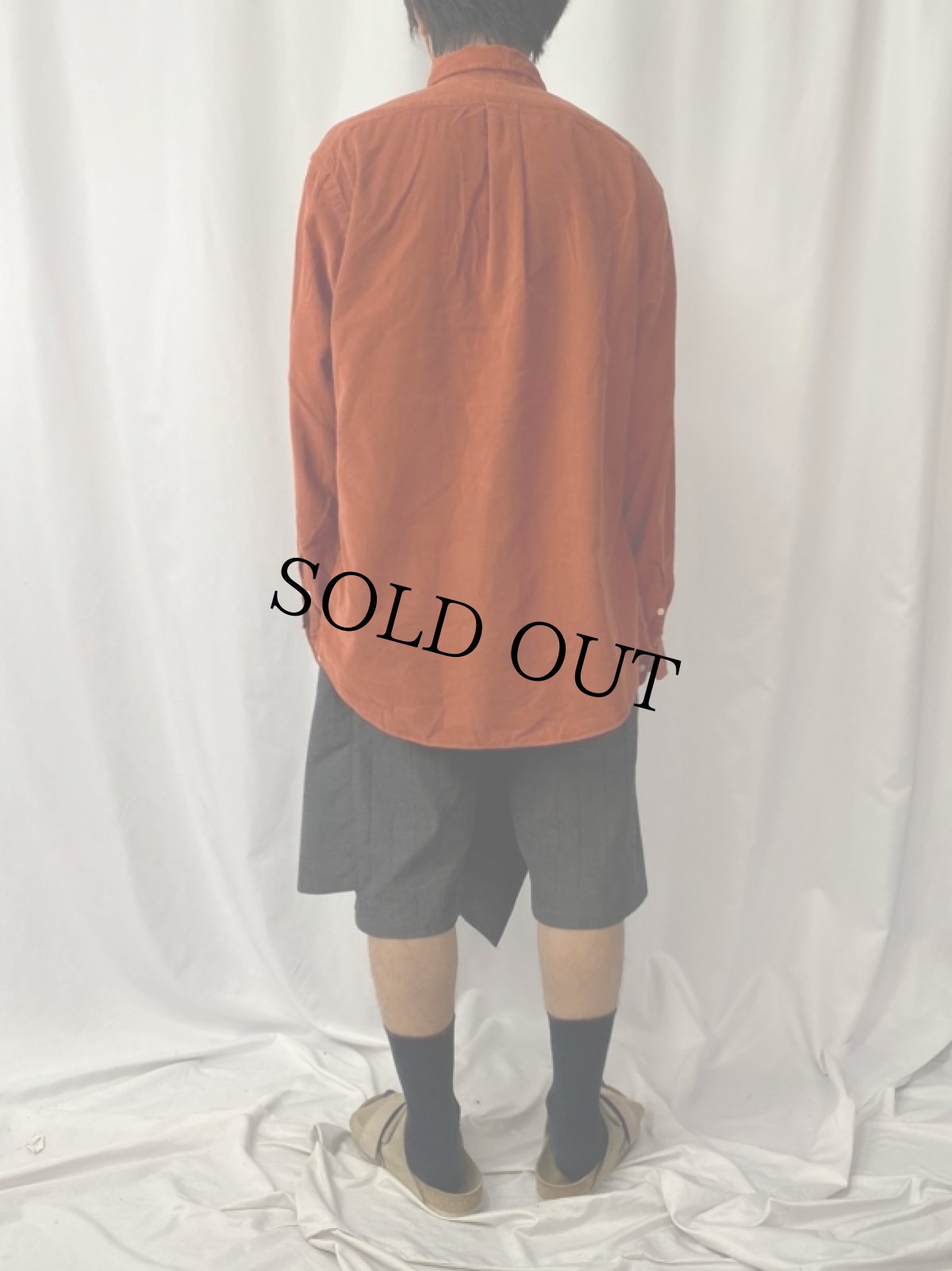 画像4: POLO Ralph Lauren ロゴ刺繍 コーデュロイシャツ XL (4)