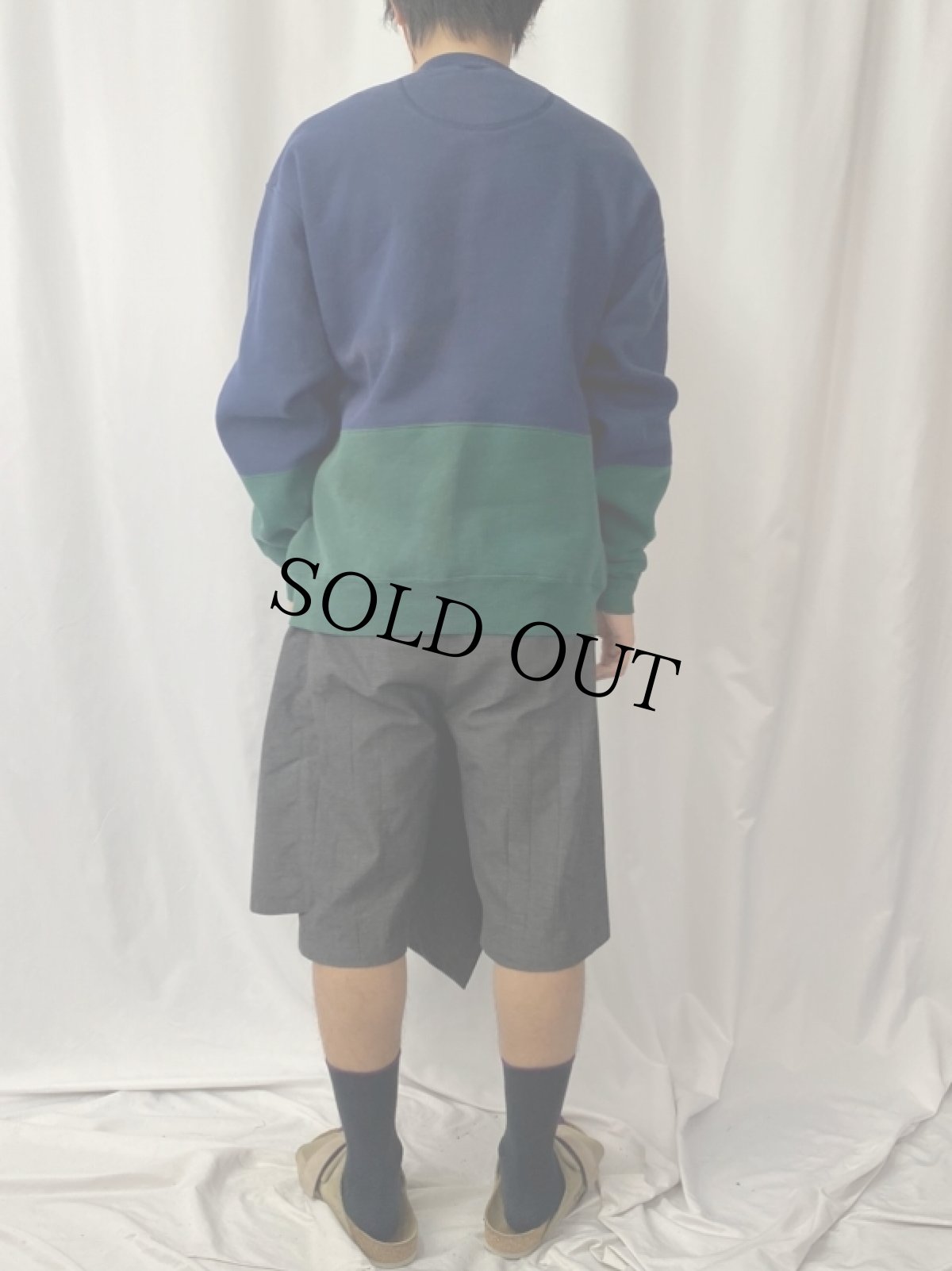 画像4: 90's〜 RUSSEL ATHELETIC USA製 切り替えデザイン 前Vスウェット L (4)