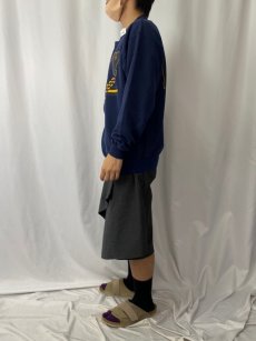 画像3: 90's SOFFE "NAVY" リフレクタープリントスウェット NAVY L (3)