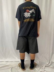 画像4: MICHAEL JACKSON "THE KING OF POP" ミュージシャン追悼Tシャツ XL (4)