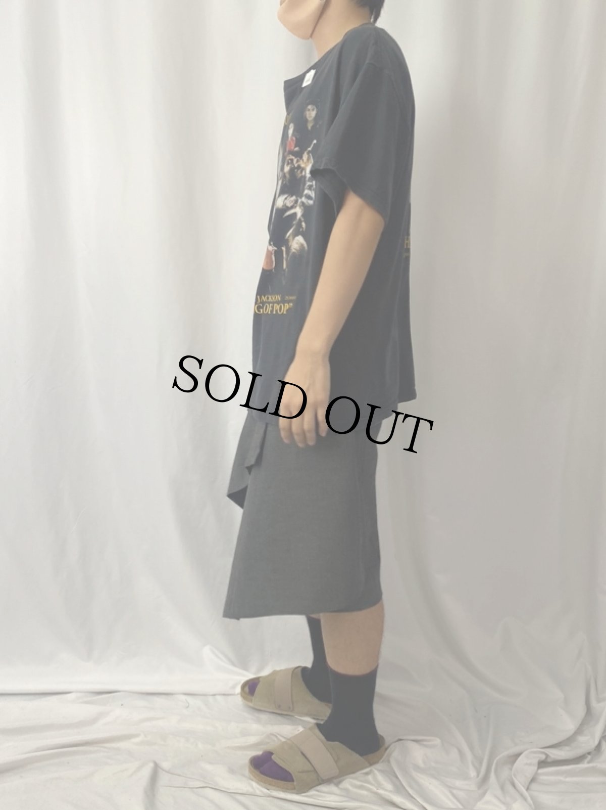 画像3: MICHAEL JACKSON "THE KING OF POP" ミュージシャン追悼Tシャツ XL (3)