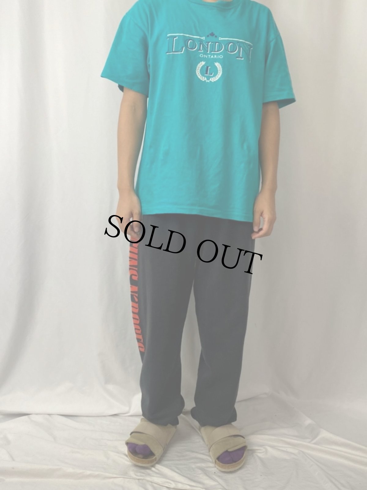 画像2: 90's GUNS N' ROSES ロックバンドスウェットパンツ W20-47 (2)