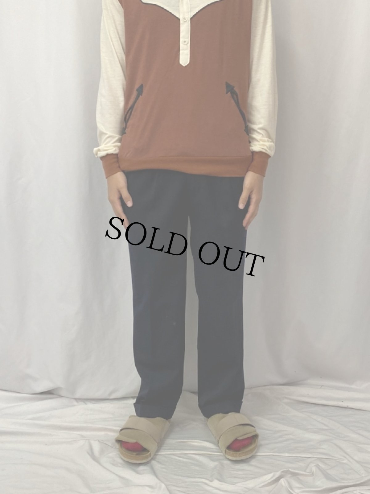 画像2: 50's JAPAN製 2タックスラックス W30 (2)