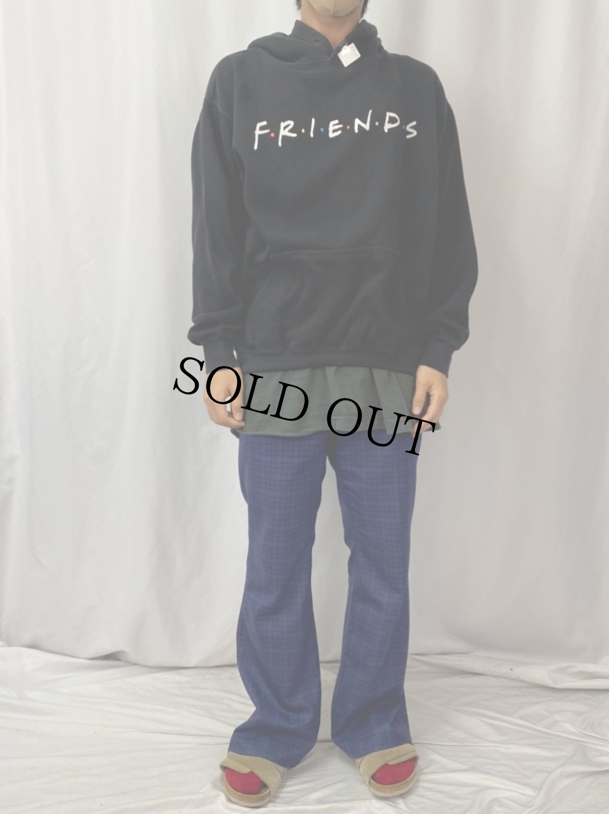 画像2: F・R・I・E・N・D・S テレビドラマプリントスウェットフーディー M (2)