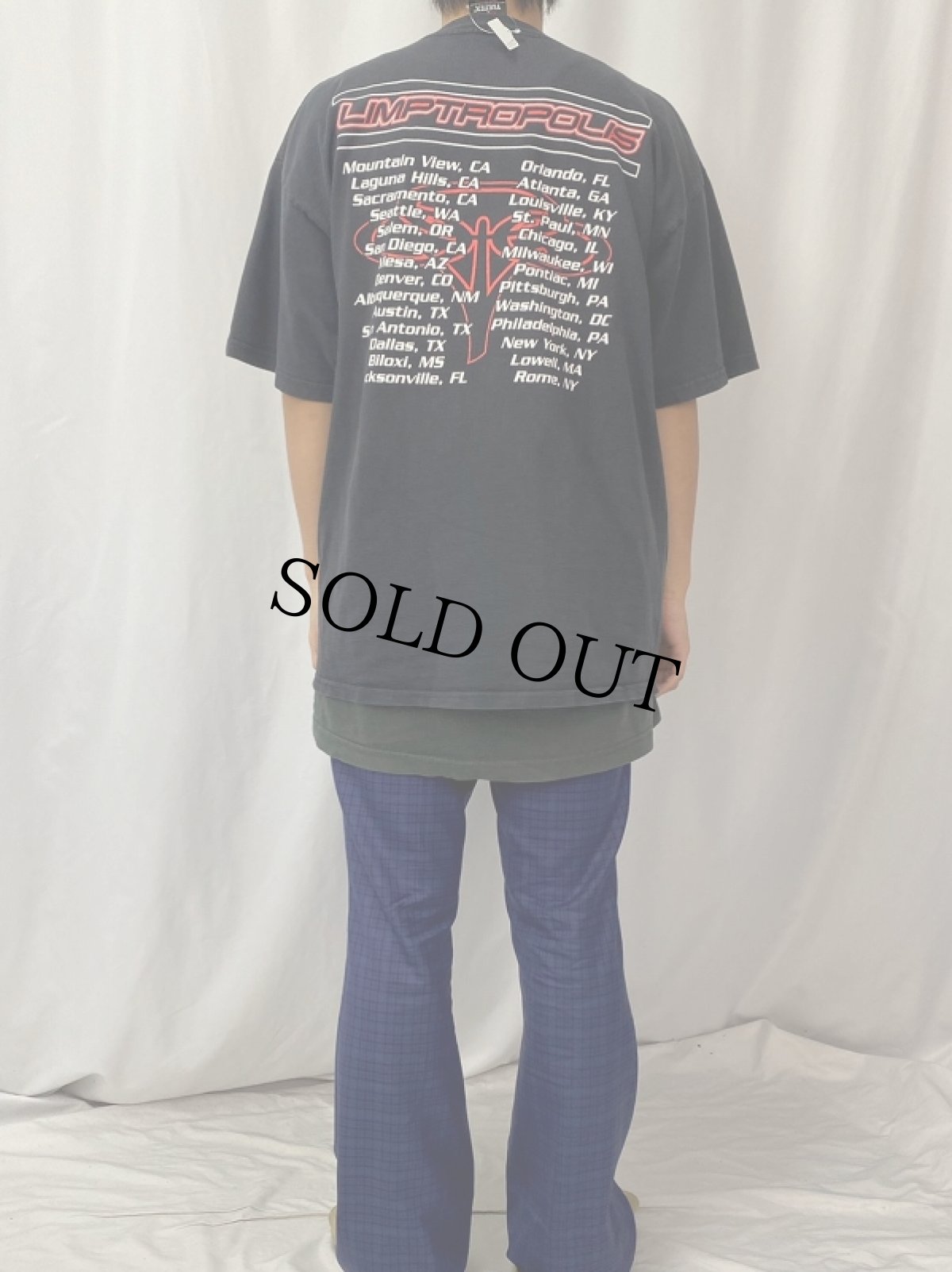 画像4: 90's LIMP BIZKIT ラップメタルバンドツアーTシャツ XL (4)