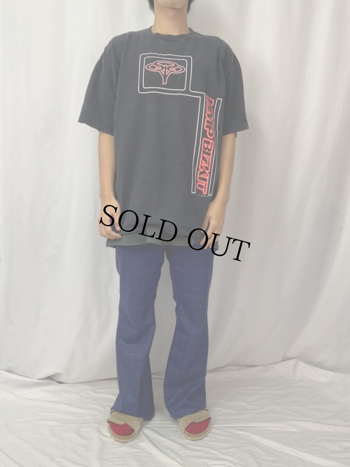 画像2: 90's LIMP BIZKIT ラップメタルバンドツアーTシャツ XL (2)