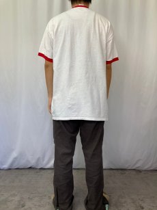 画像3: "HOTROD!" プリントリンガーTシャツ XL (3)