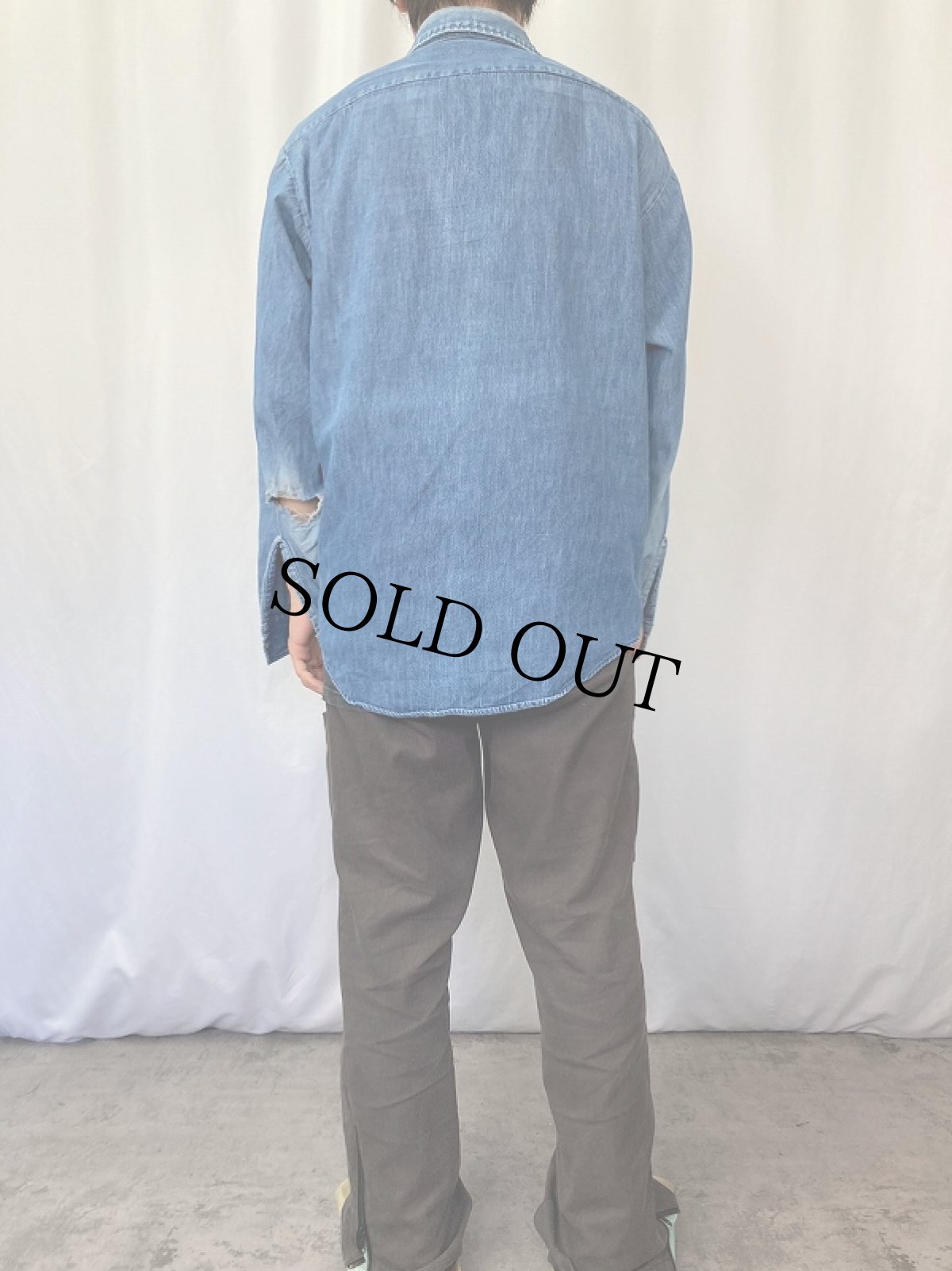 画像3: 70〜80's デニムワークシャツ (3)