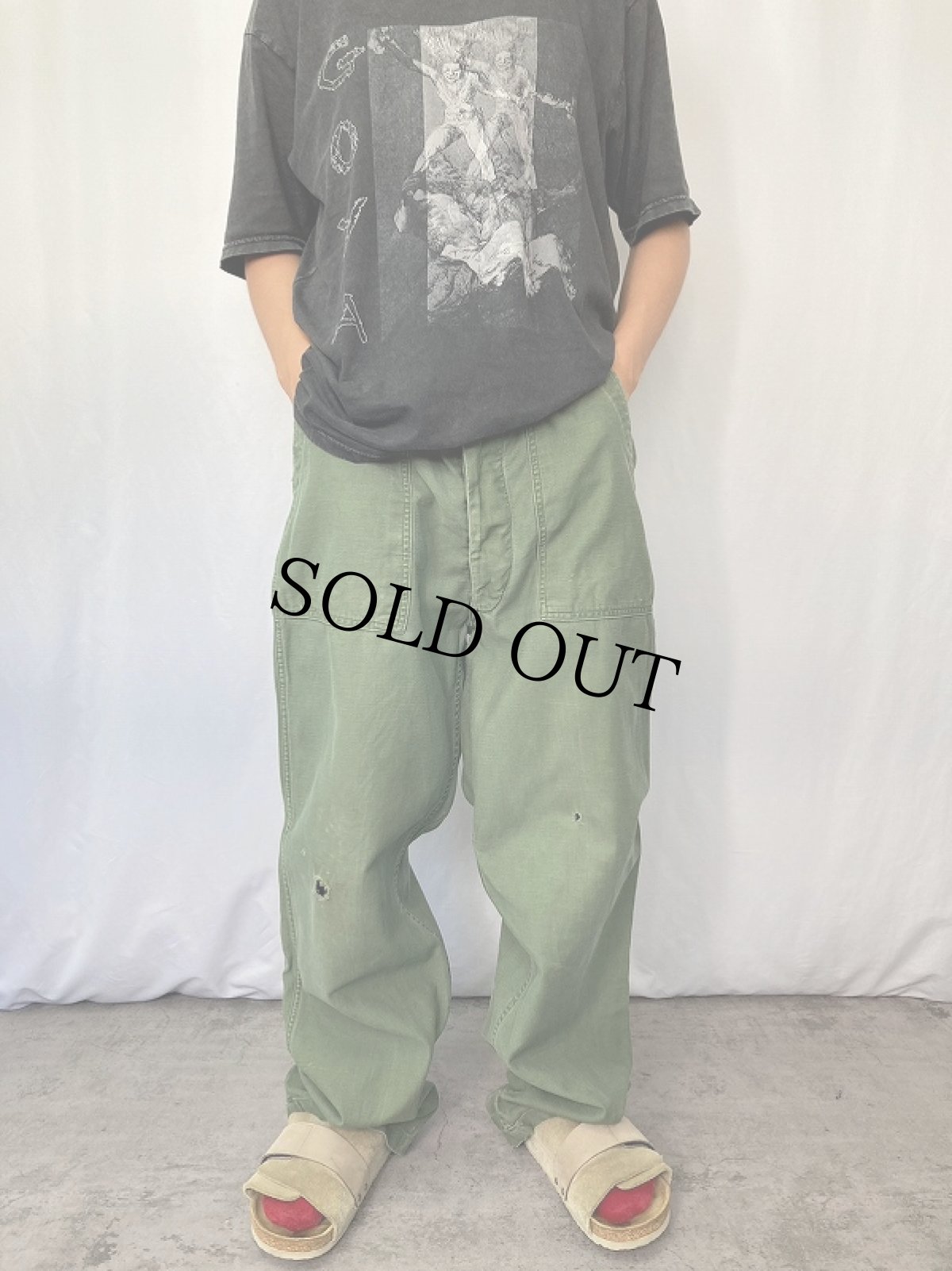 画像2: 60's U.S.ARMY ベイカーパンツ W36 (2)