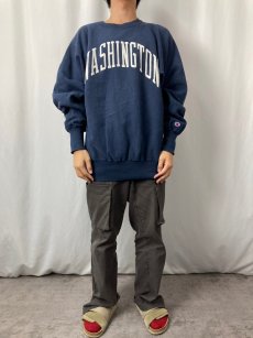 画像2: 90's Champion REVERSE WEAVE USA製 "WASHINGTON" プリントスウェット XL (2)