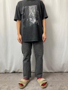 画像2: 2000's Levi's 501 USA製 ブラックデニムパンツ W31 (2)