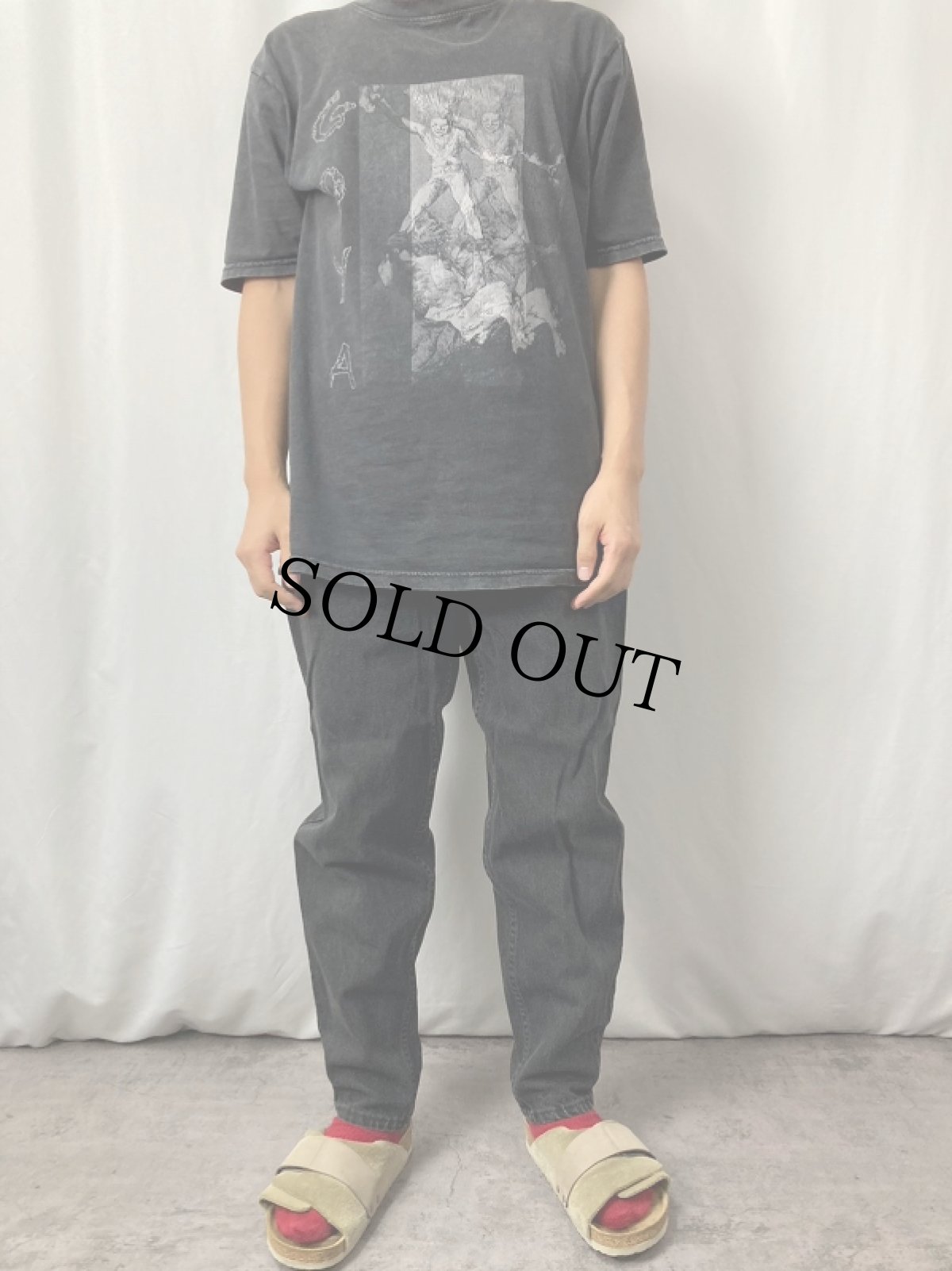 画像2: 90's Levi's 560 USA製 "サルファブラック" ブラックデニムパンツ W30 (2)