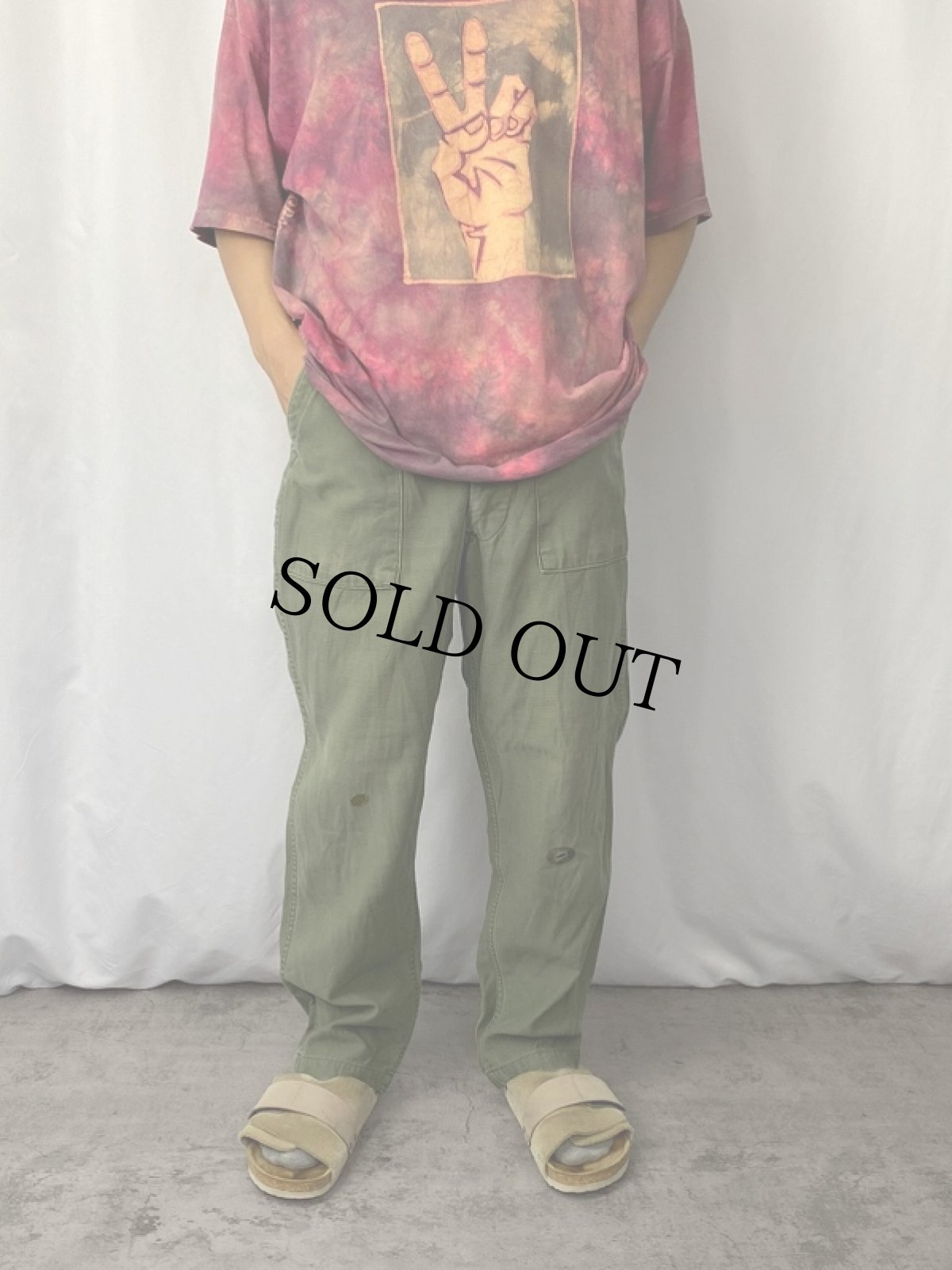 画像2: 70's U.S.ARMY ベイカーパンツ W29 (2)