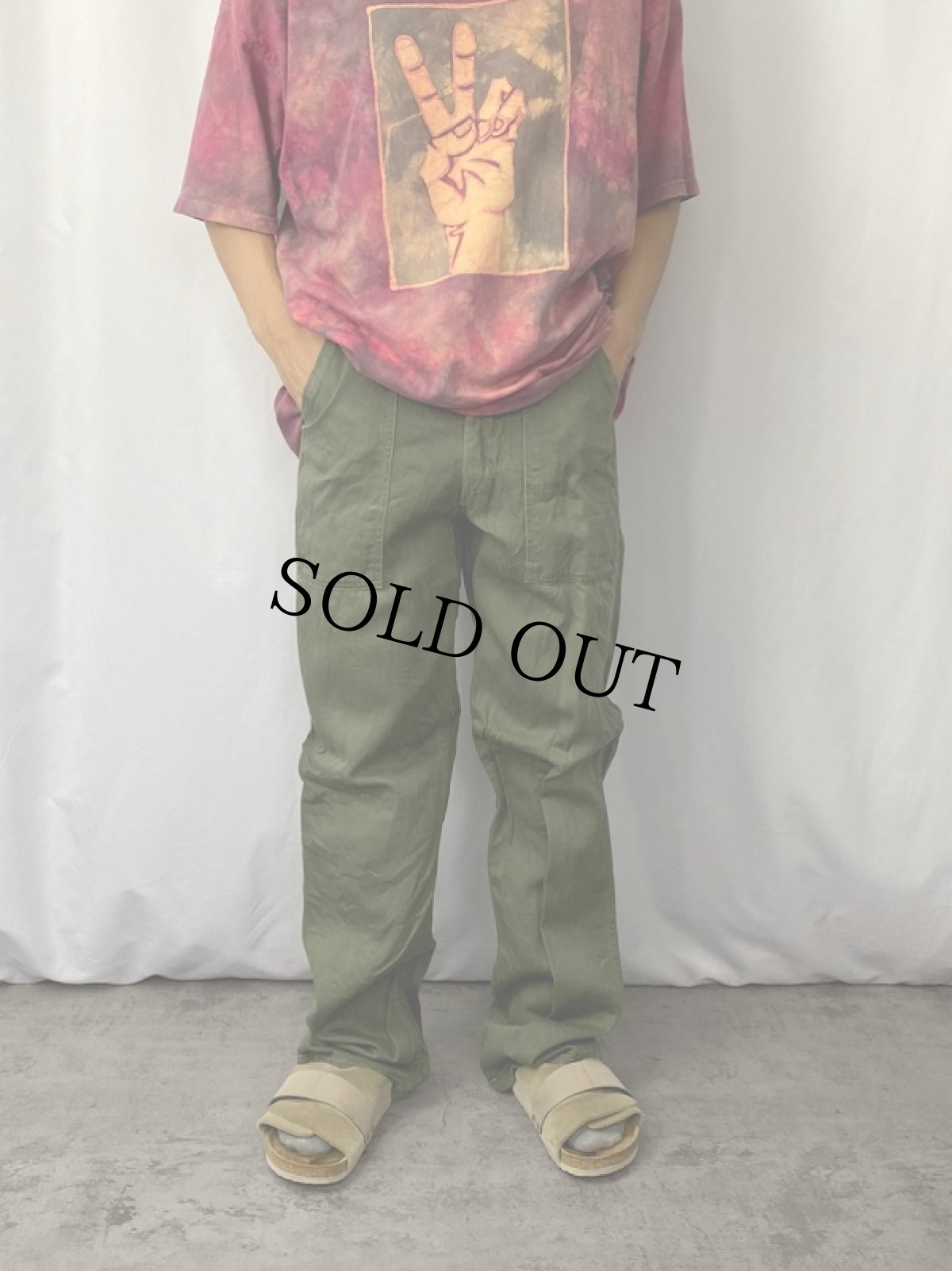 画像2: 【SALE】 60's U.S.ARMY ベイカーパンツ W28 (2)