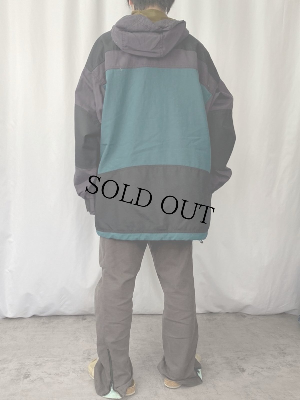 画像3: 90's Columbia CONVERT ナイロンアノラックパーカー L (3)