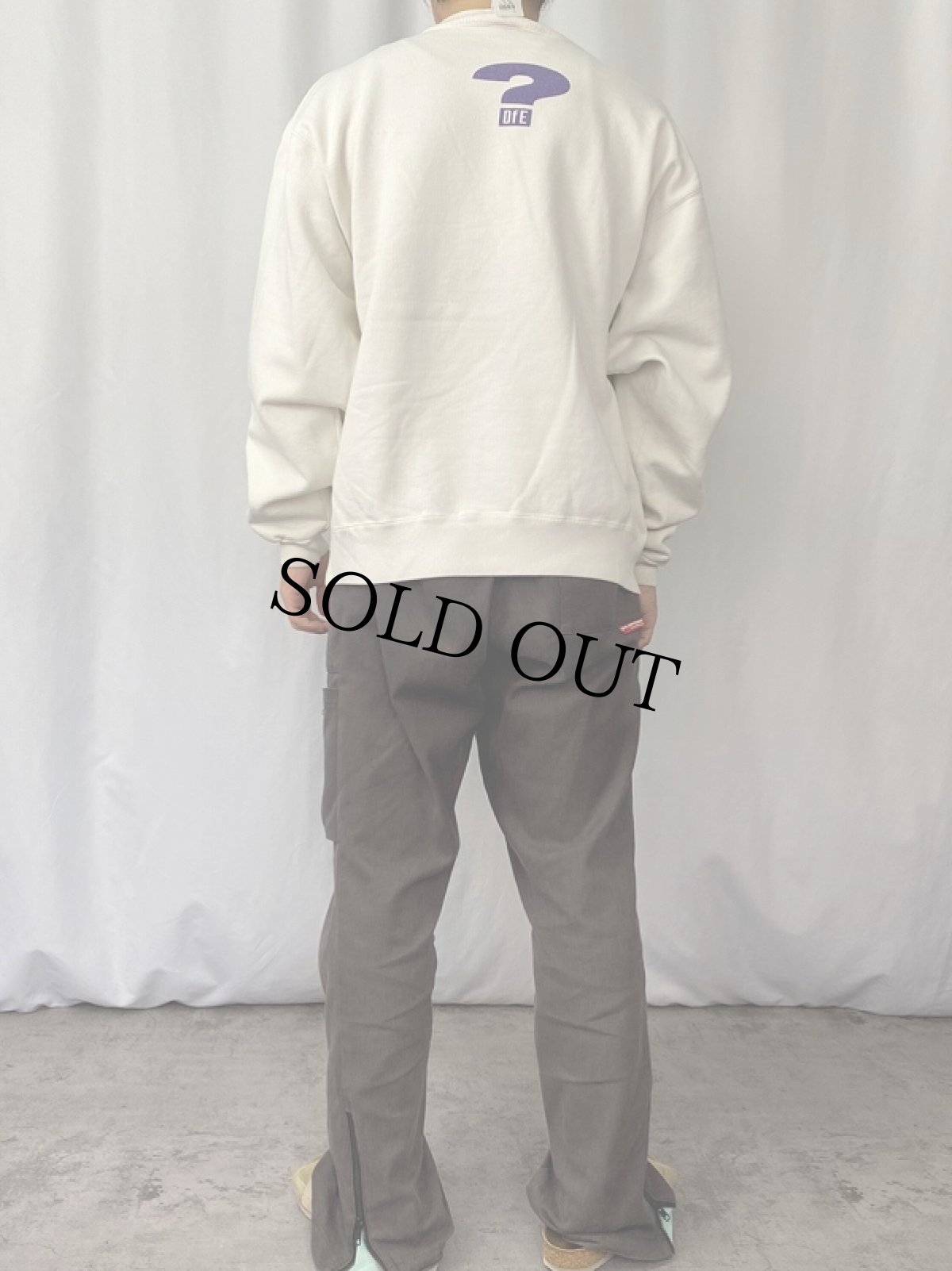 画像3: 90's USA製 "different is...beautiful" カエルイラストプリントスウェット L (3)