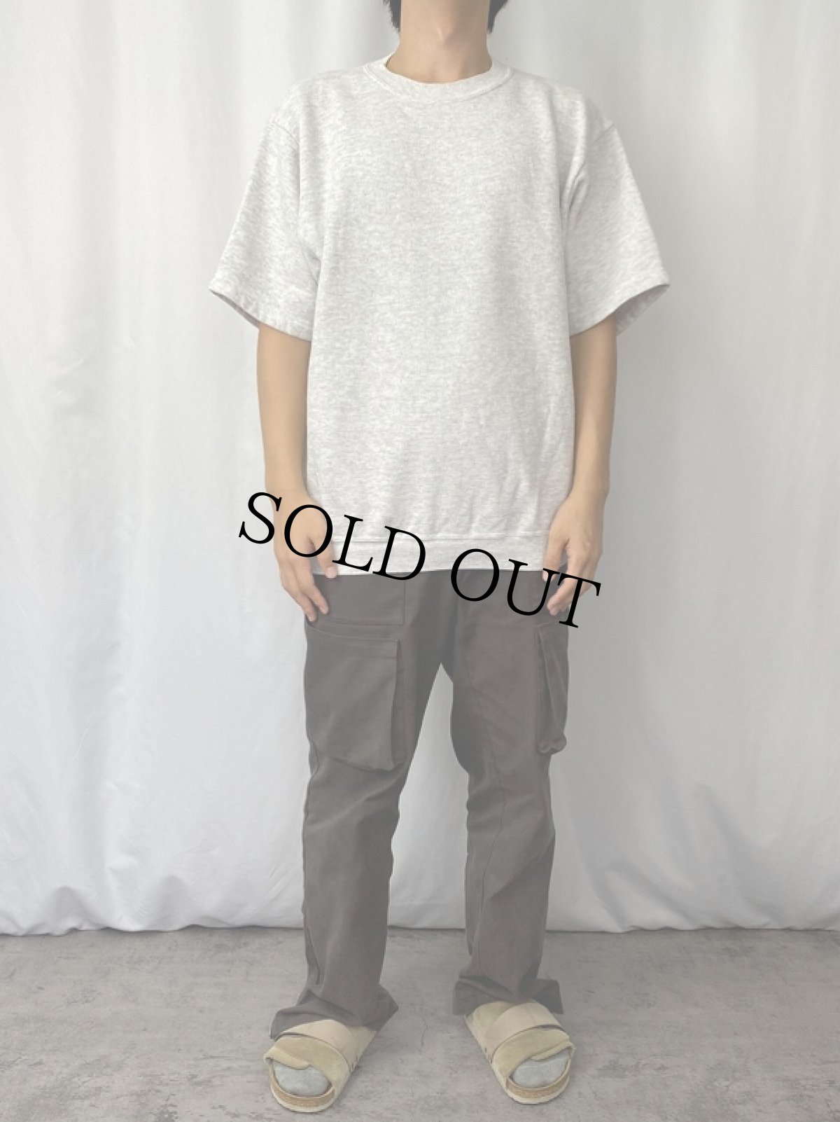 画像2: 80's Hanes USA製 無地半袖スウェット XL (2)