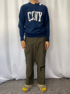 画像2: 70's Champion REVERSE WEAVE 赤単色タグ USA製 "CCNY" プリントスウェット M (2)