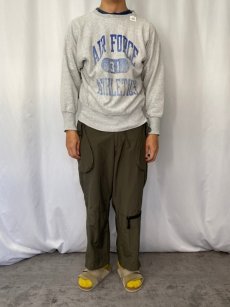 画像2: 80's Champion REVERSE WEAVE トリコタグ USA製 "AIR FORCE ATHLETICS" プリントスウェット M (2)