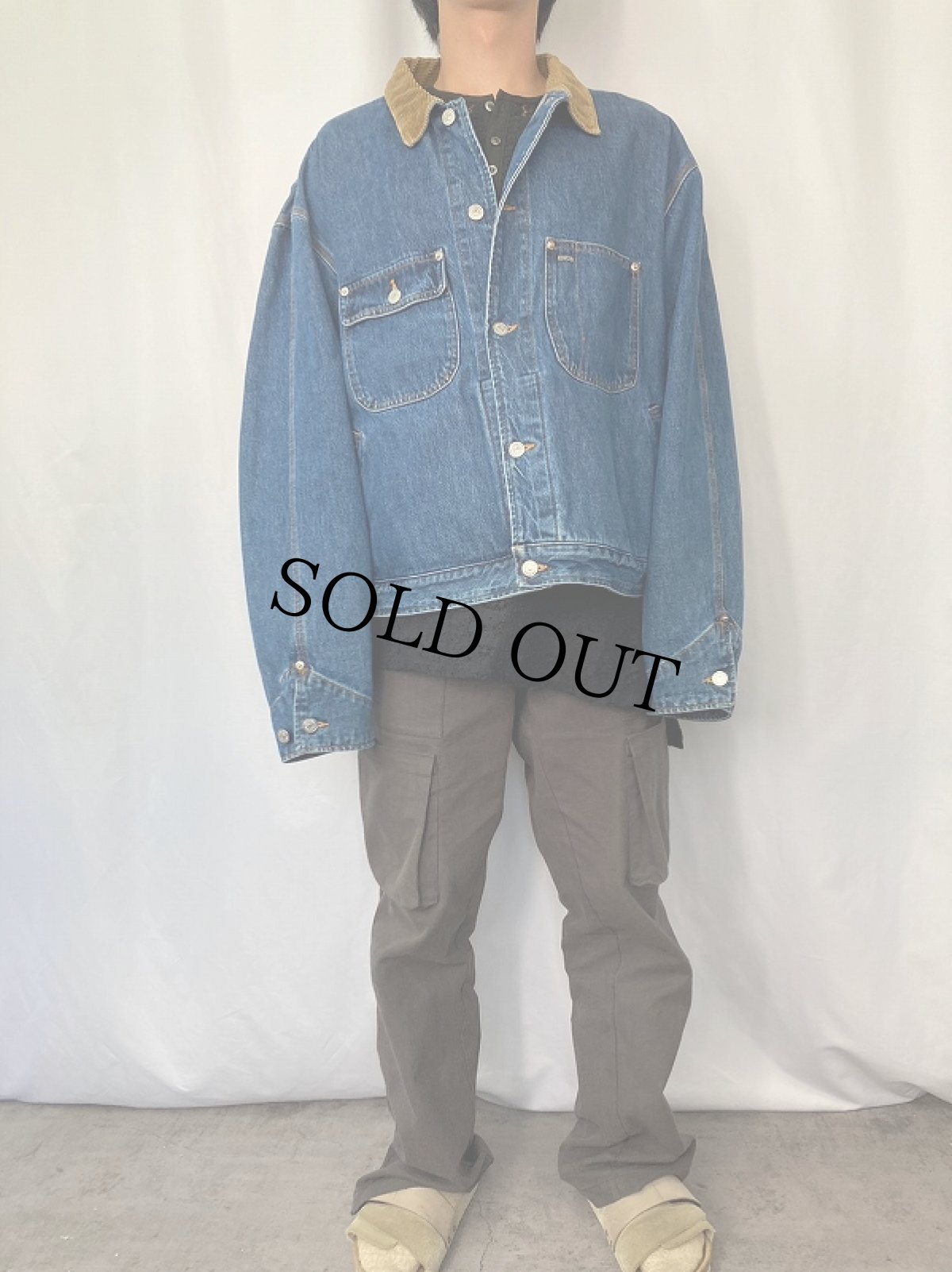 画像2: 90's POLO Ralph Lauren SPORTSMAN USA製 デニムジャケット XXL (2)