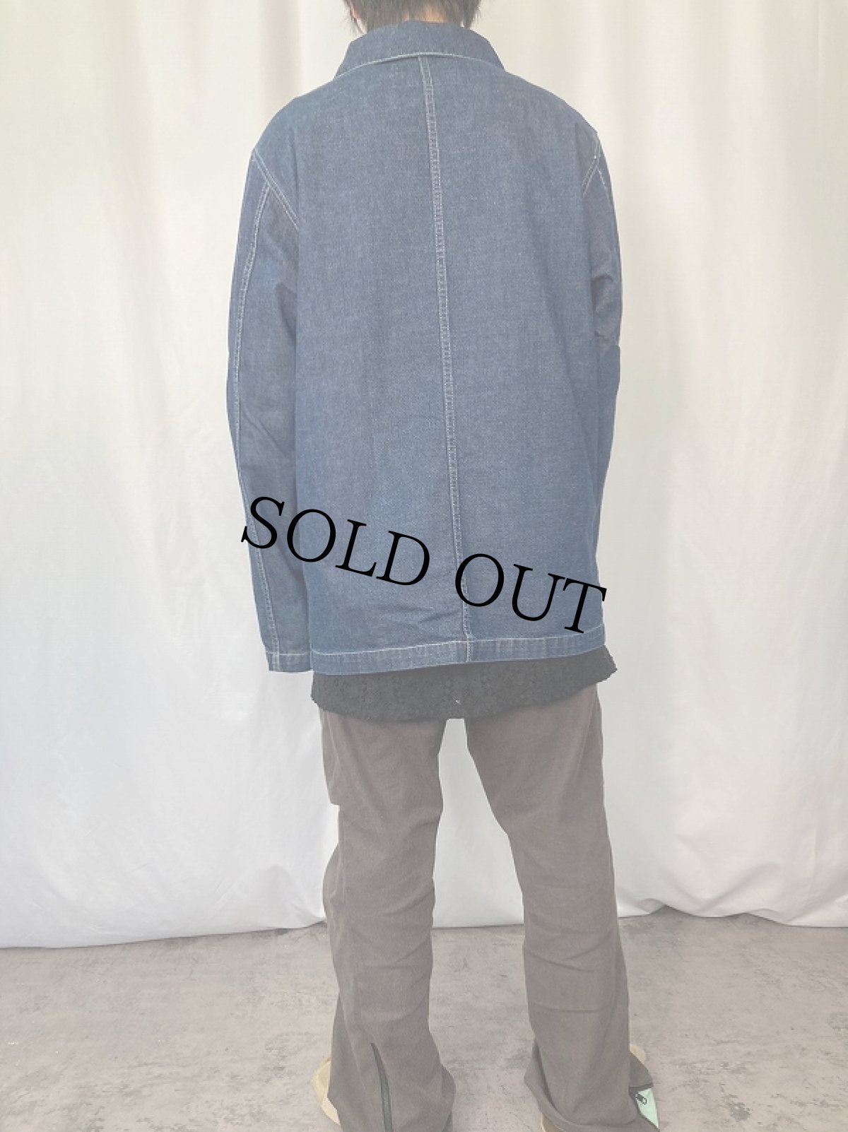 画像3: 90's POLO SPORT Ralph Lauren "U.S.ARMY TYPE" デニムカバーオール L (3)