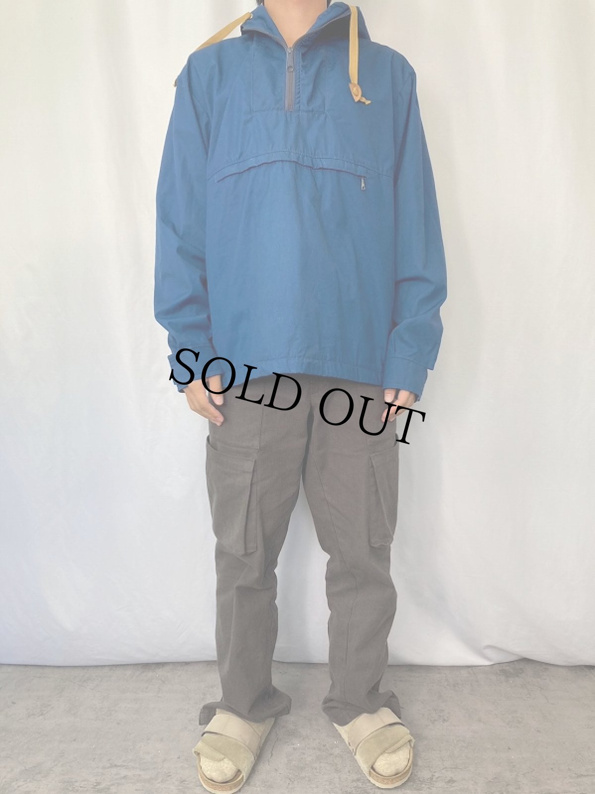 画像2: 70's Woolrich ポリエステル×コットン アノラックパーカー M (2)