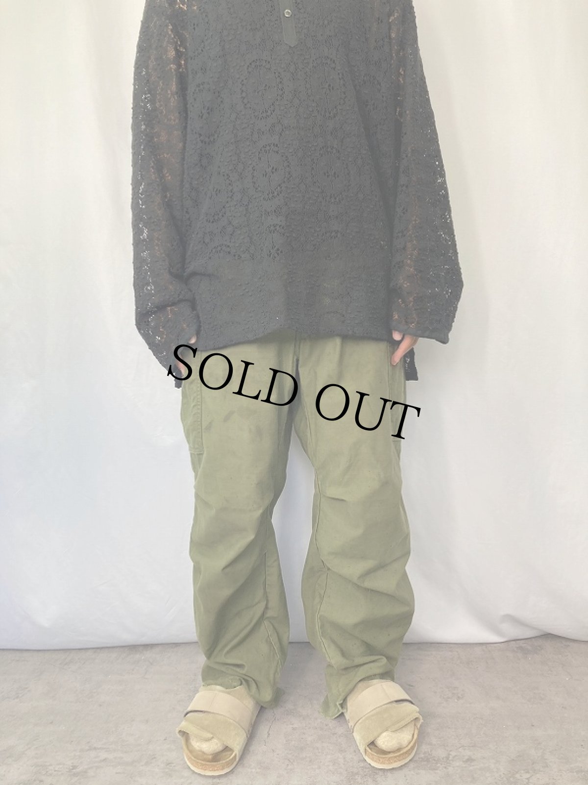 画像2: 60〜70's U.S.ARMY M-65 フィールドパンツ W26-31 (2)