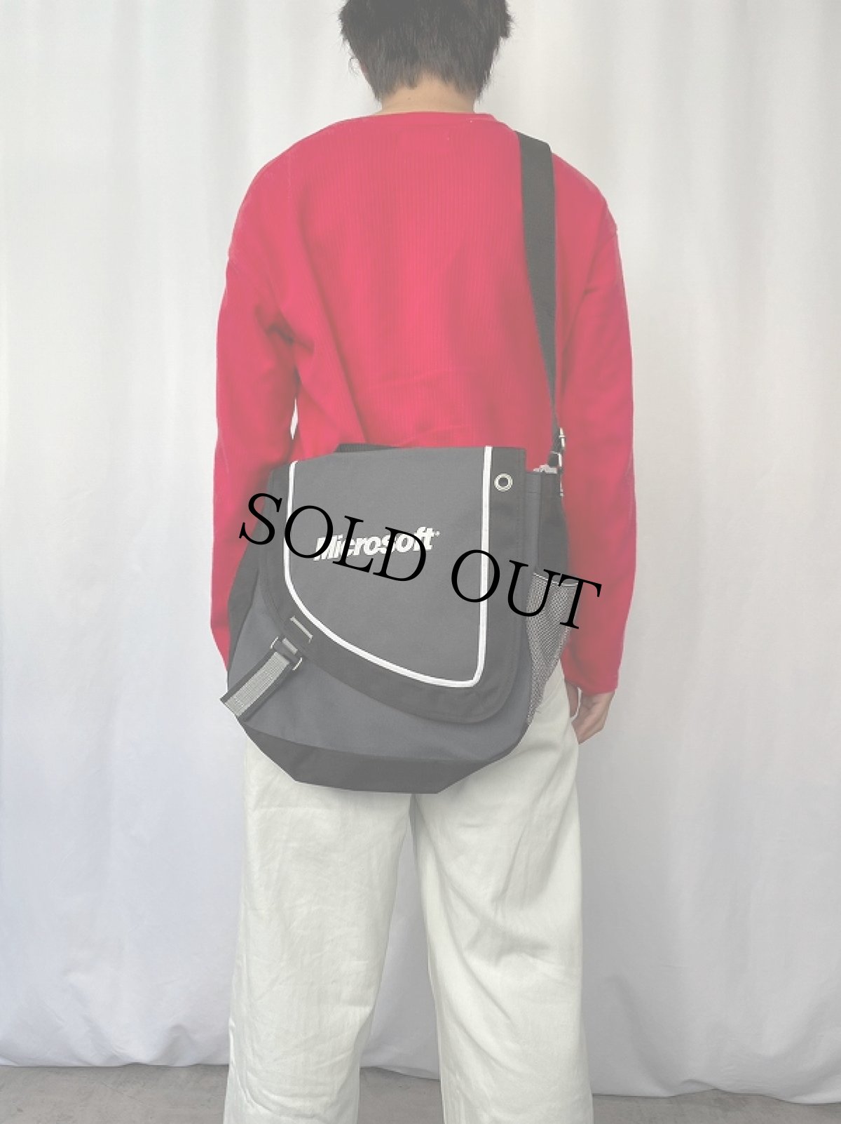 画像2: Microsoft ロゴプリント メッセンジャーバッグ (2)