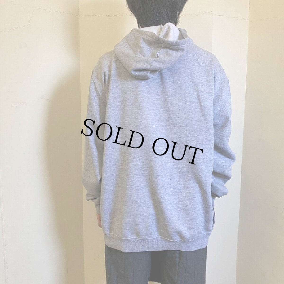 画像3: adidas ロゴ刺繍 スウェットフーディー XL (3)