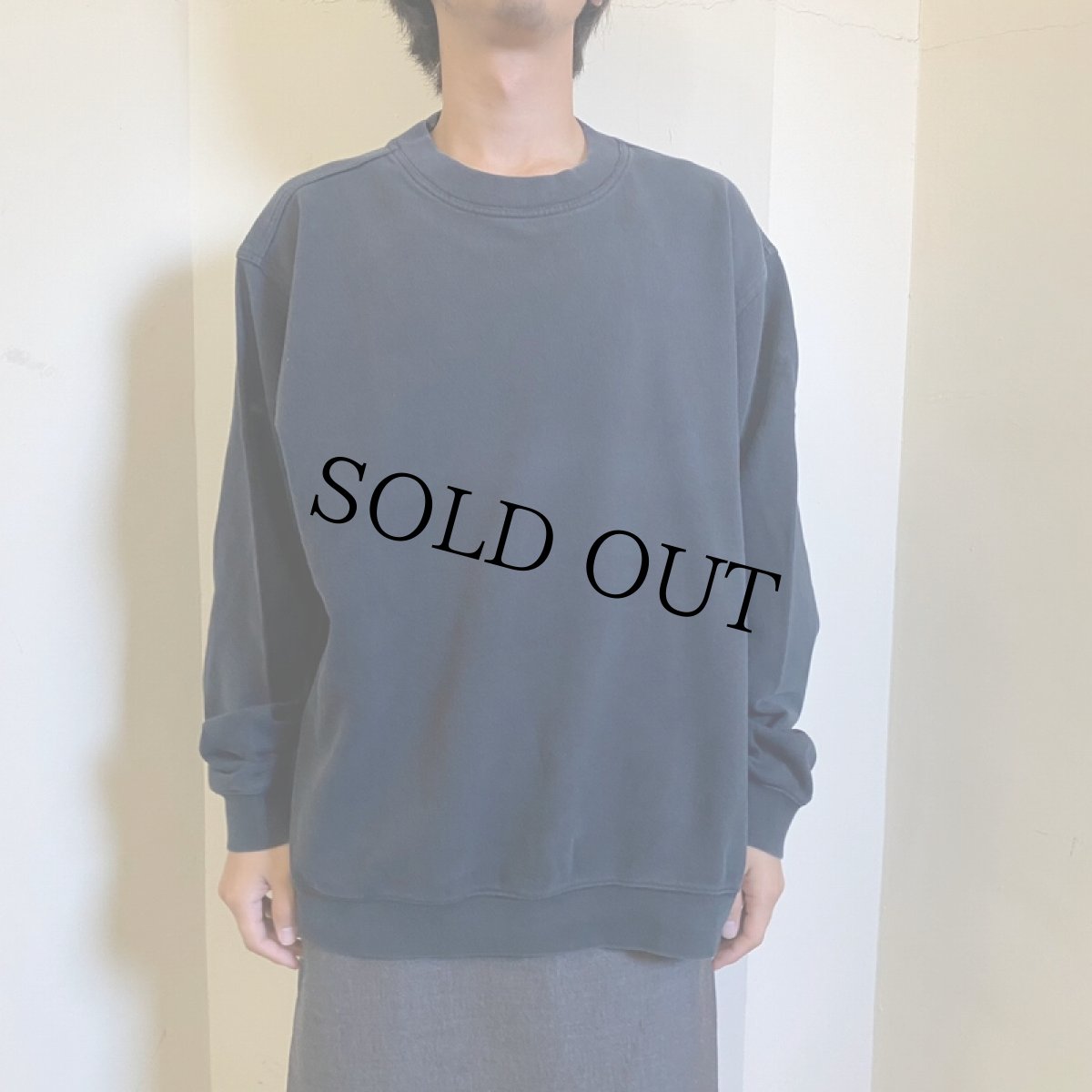 画像2: adidas ロゴ刺繍 鹿の子スウェット XL (2)