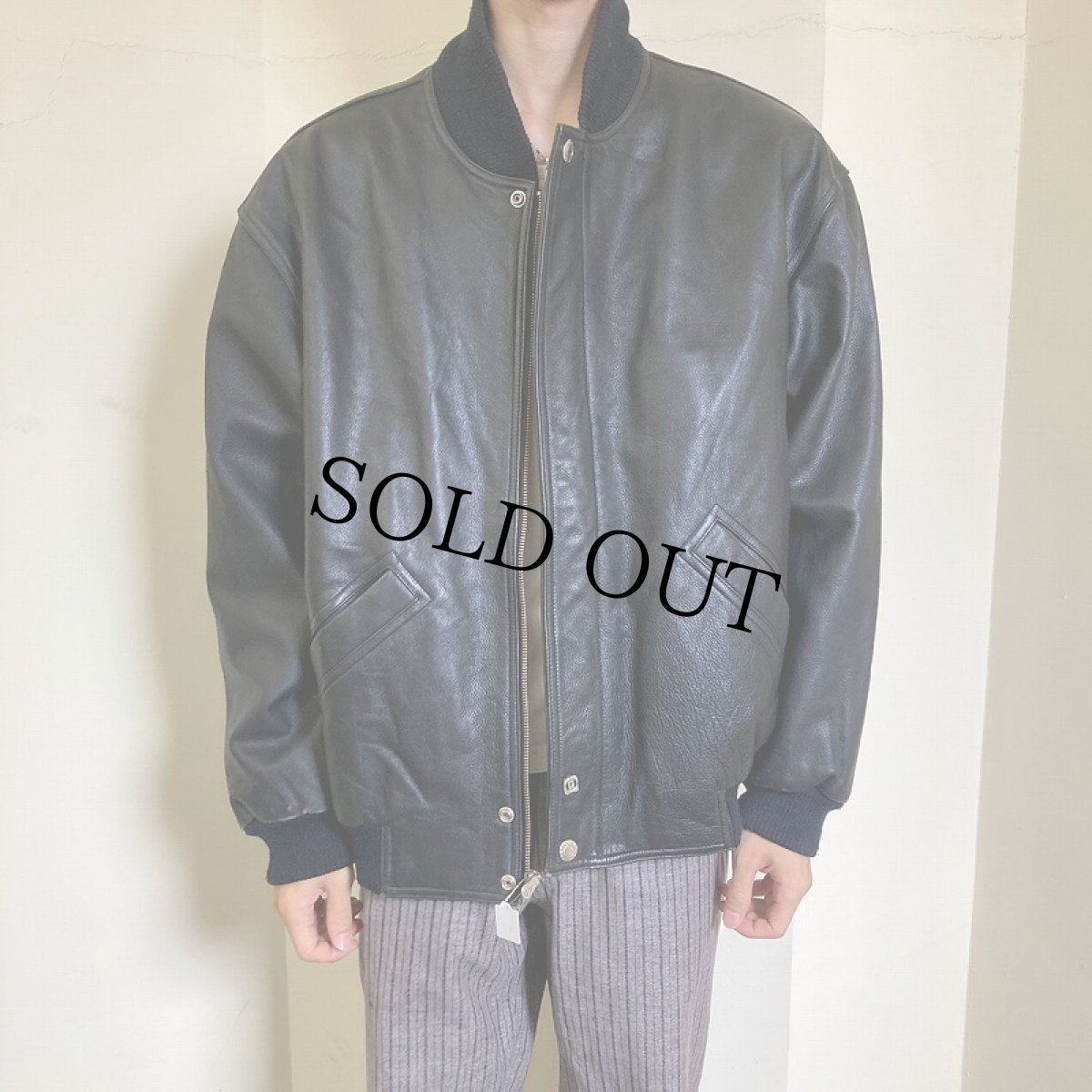 画像2: ROUNDTREE & YORKE レザージャケット L (2)