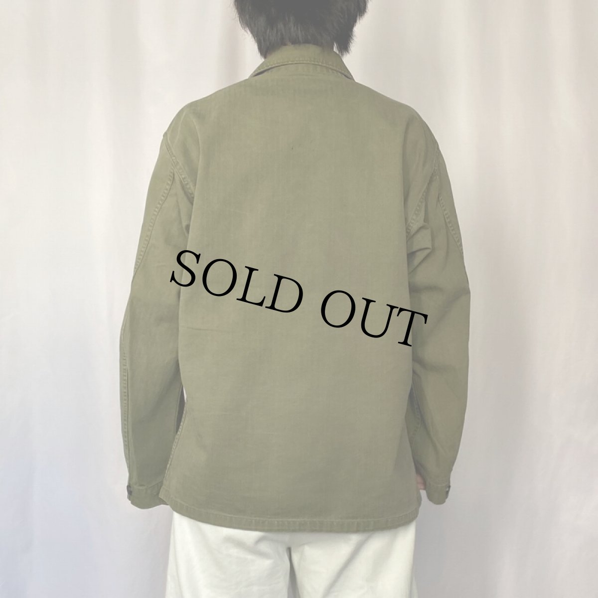 画像3: 40's U.S.ARMY 13スター M-43 HBTジャケット 38R (3)