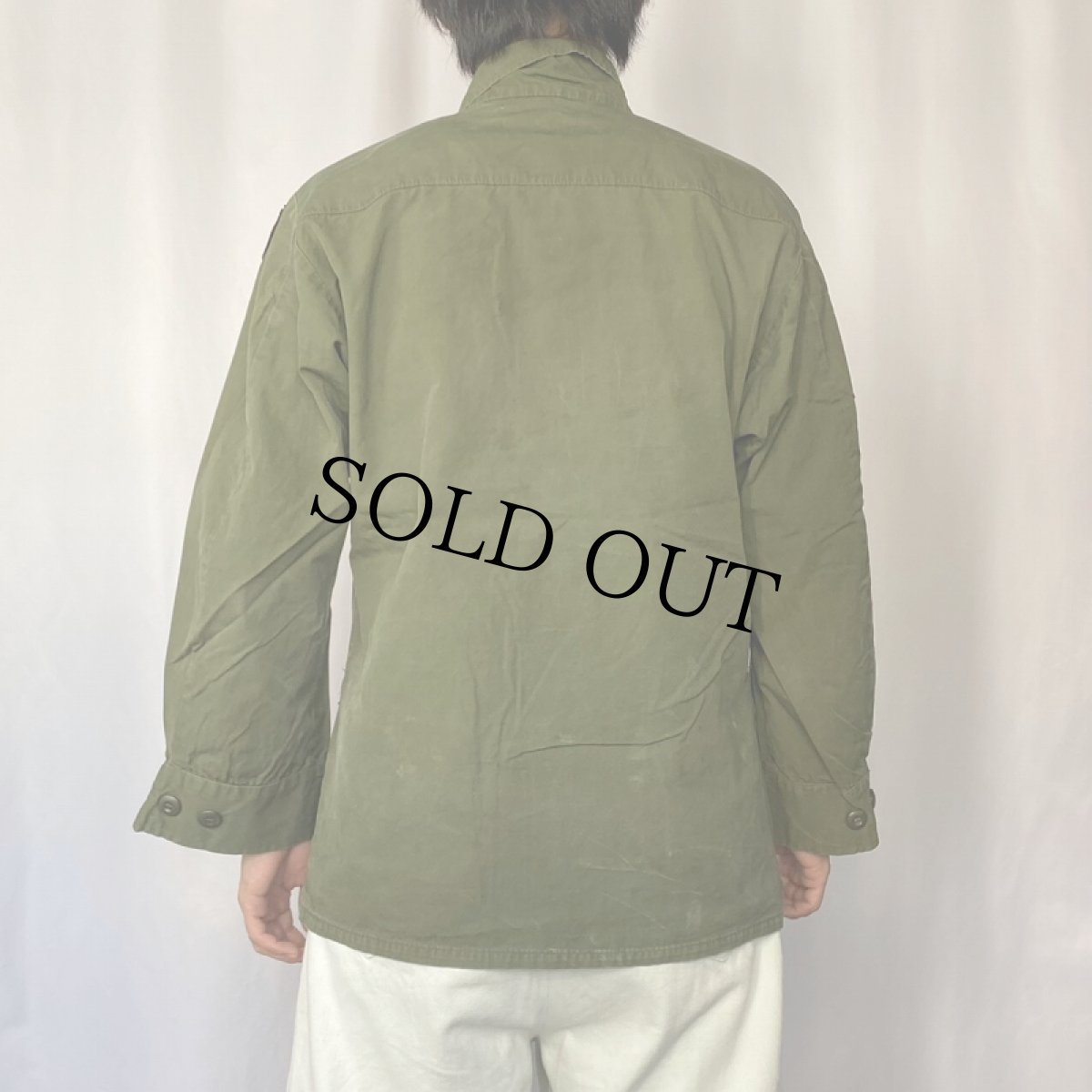 画像3: 60's U.S.ARMY ジャングルファティーグジャケット 3rd SMALL SHORT (3)