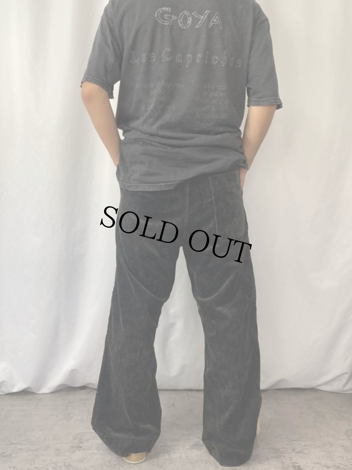 画像3: コーデュロイ ジャーマンワークパンツ W35 (3)