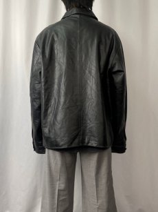 画像3: 90's〜 GAP キルティングライナー レザージャケット XL (3)