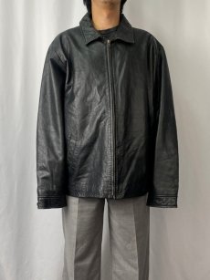 画像2: 90's〜 GAP キルティングライナー レザージャケット XL (2)