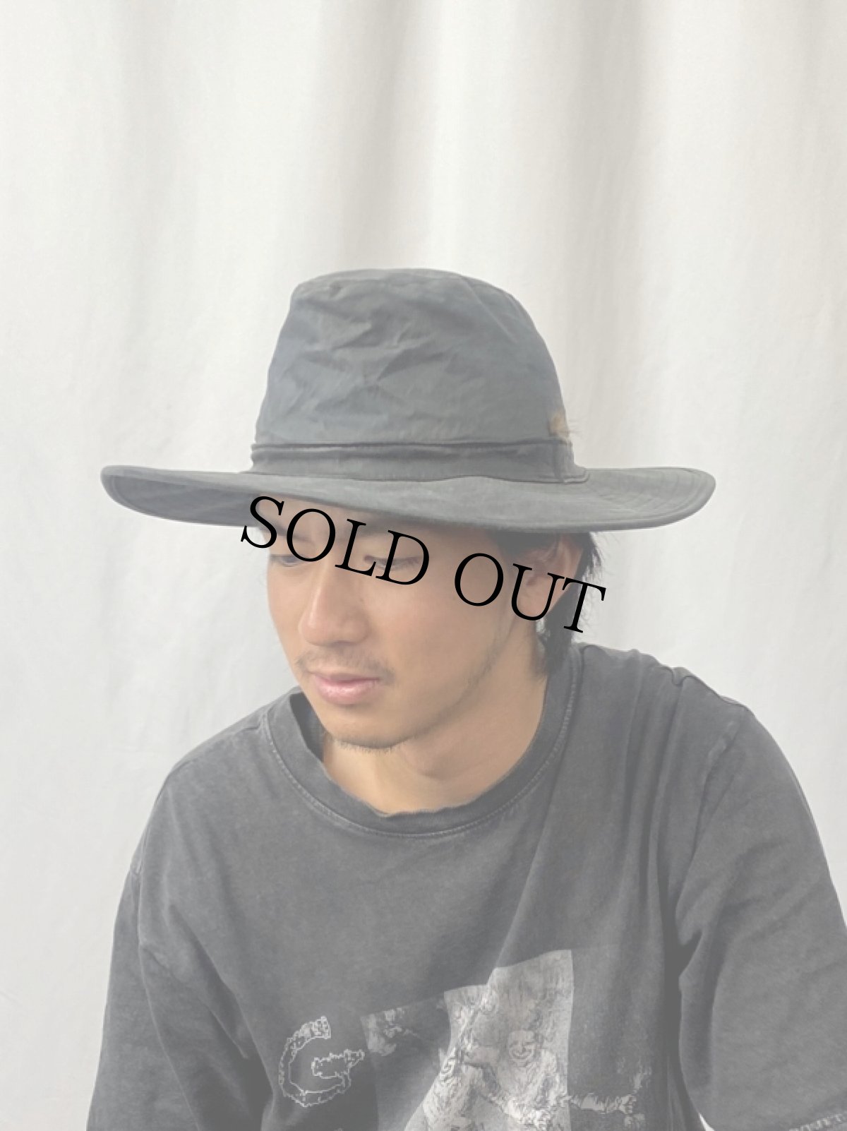 画像2: Barbour ENGLAND製 3ワラント オイルドハット L (2)