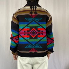 画像3: 80's PENDLETON USA製 "High Grade Western Wear" ネイティブ柄 ウールジャケット M (3)