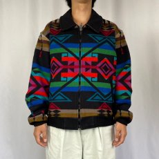 画像2: 80's PENDLETON USA製 "High Grade Western Wear" ネイティブ柄 ウールジャケット M (2)