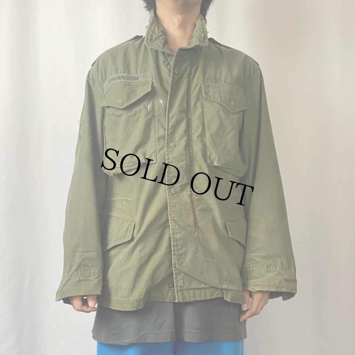 画像2: 60's U.S.MILITARY M-65 フィールドジャケット 2nd SMALL-SHORT (2)