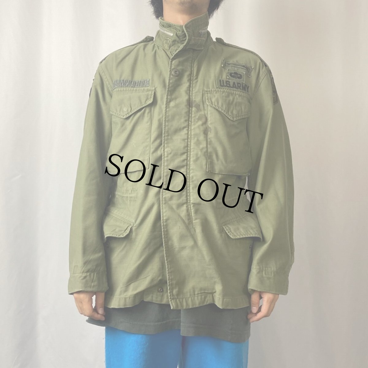 画像2: 60's U.S.MILITARY M-65 フィールドジャケット 2nd SMALL-SHORT (2)