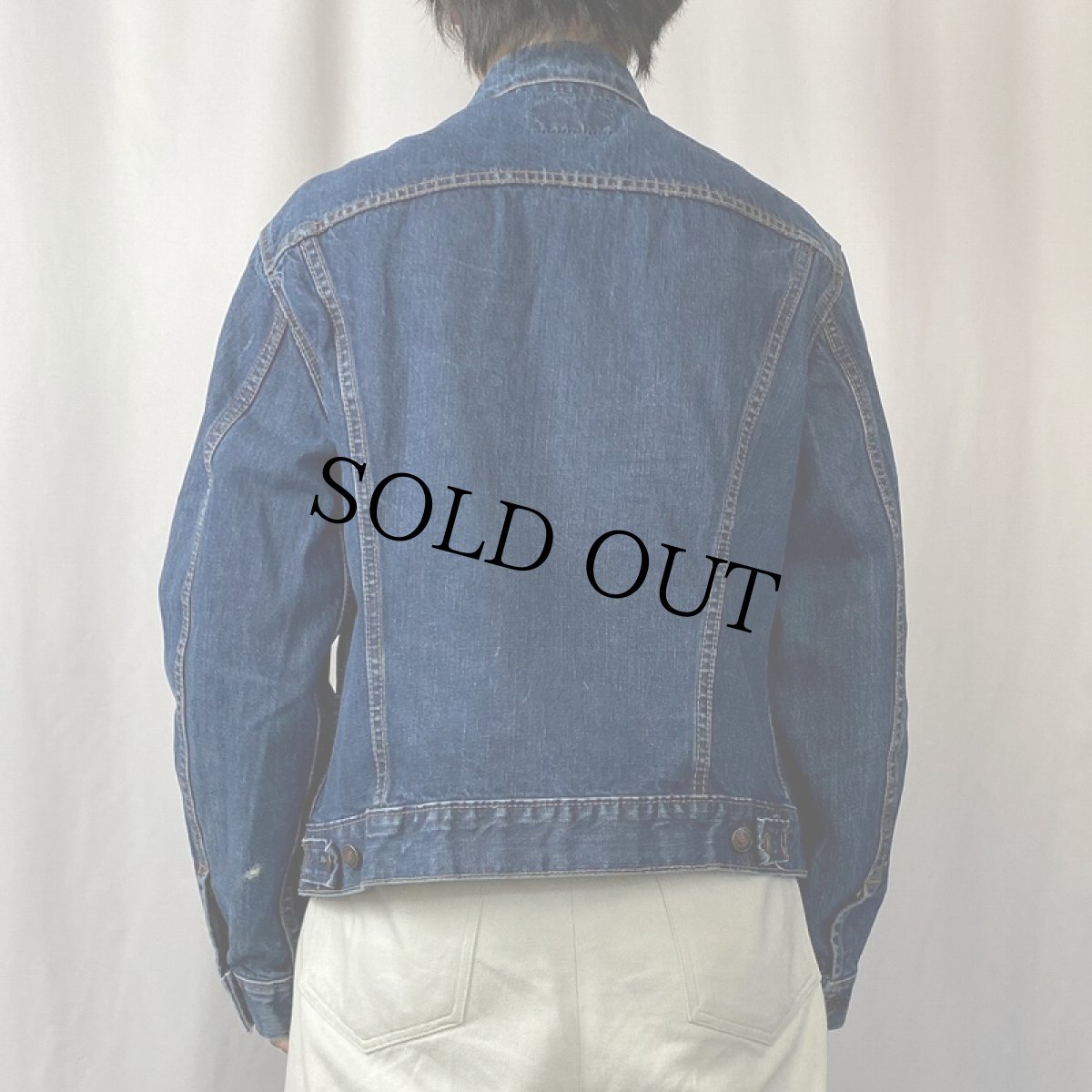画像3: 60's LEVI'S 70505 BIGE USA製 デニムジャケット (3)
