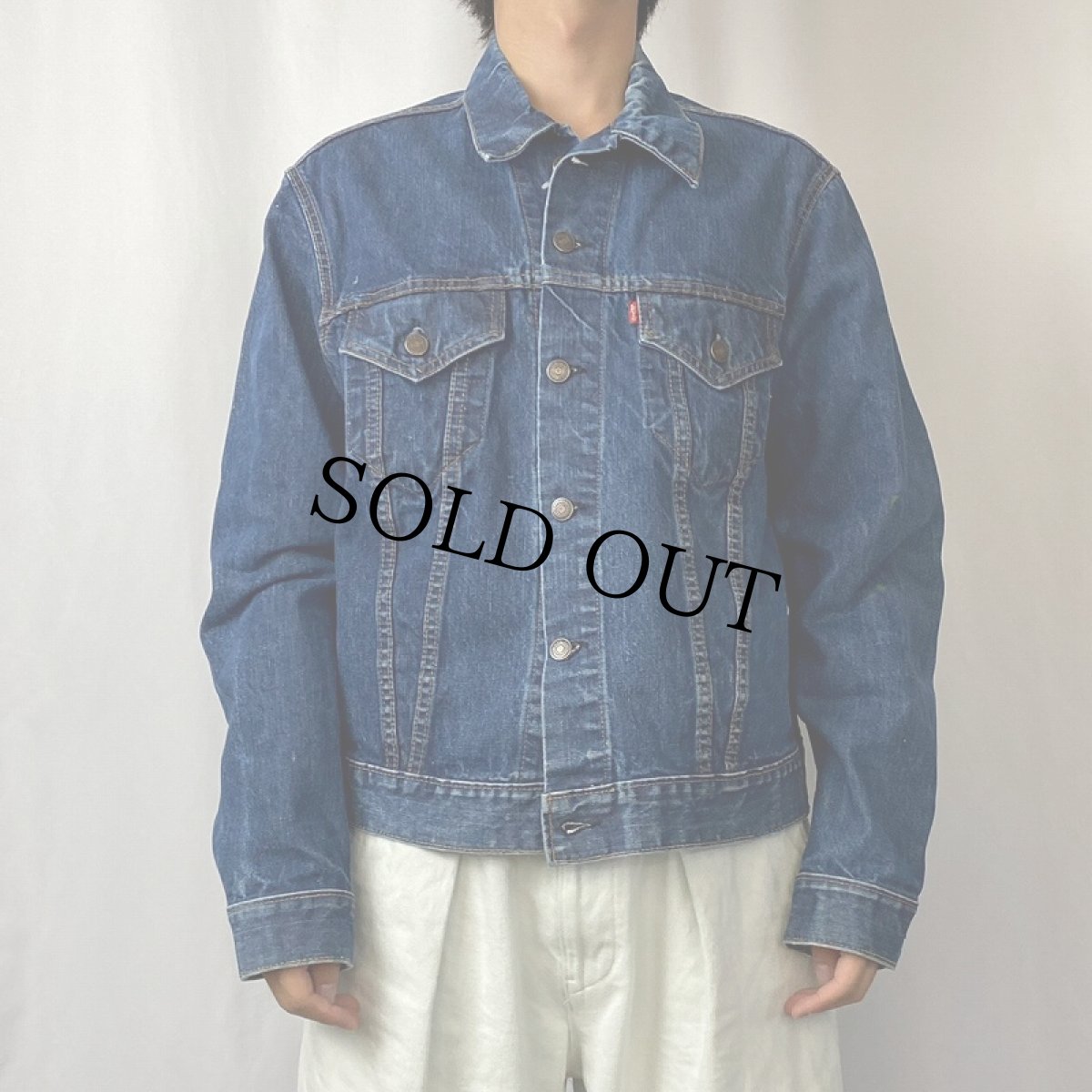 画像2: 60's LEVI'S 70505 BIGE USA製 デニムジャケット (2)
